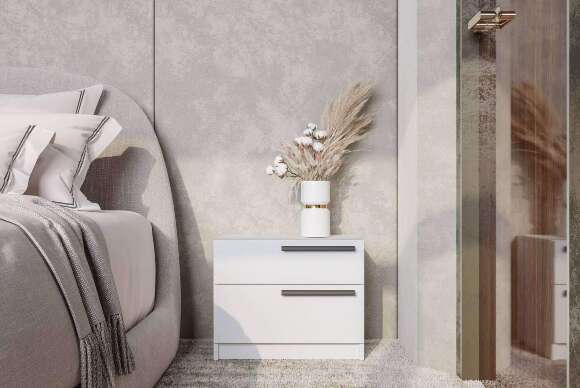 Тумба прикроватная ТБ-12 Айрон, белый Тумба прикроватная ТБ-12 Айрон, белый