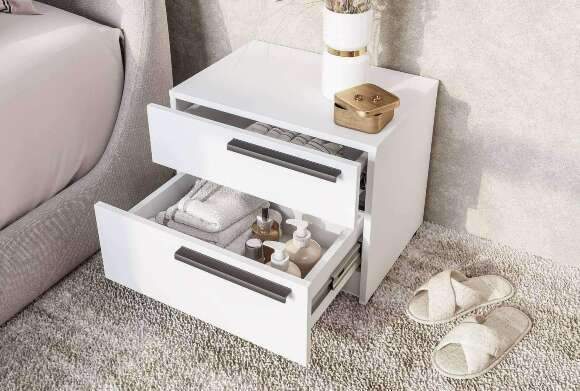 Тумба прикроватная ТБ-12 Айрон, белый Тумба прикроватная ТБ-12 Айрон, белый