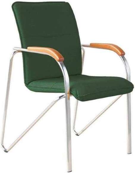 Стул Самба хром/ к/з зеленый