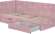 Кровать Лео КР-49, Белый, Шарли пинк Кровать Лео КР-49, Белый, Шарли пинк