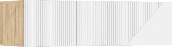 Ирис Антресоль к шкафу (1350) (Браш Вайт, Дуб Крафт)