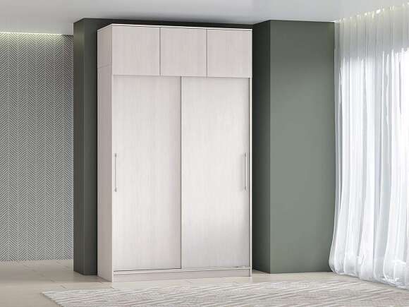 Шкаф-купе арт. 007 1,5 м антресоль / Ясень анкор светлый