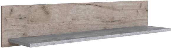 Дублин Полка навесная дуб крафт серый/цемент