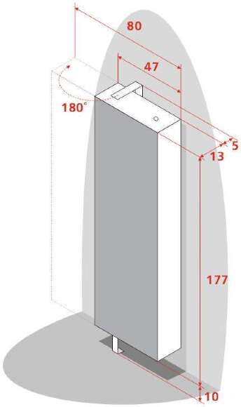 Поворотный зеркальный шкаф Drive SP art.5630 Поворотный зеркальный шкаф Drive SP art.5630
