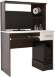 Стол компьютерный №3 дуб беленый / венге