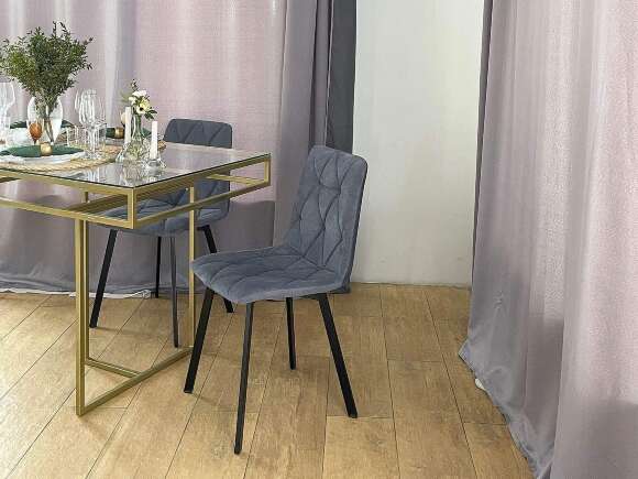 Стул Верона Черный / Амиго Грей