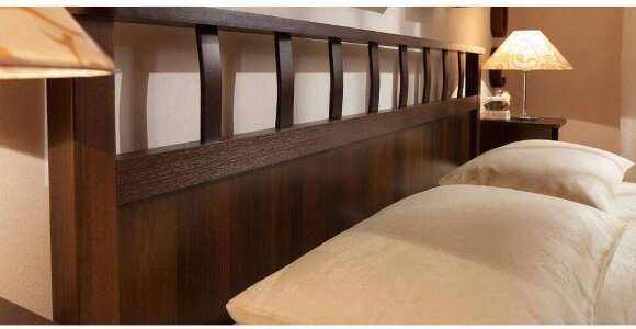 Кровать 120х200 Sherlock 49 Люкс Орех (Глазов) с основанием из металла Кровать 120х200 Sherlock 49 Люкс Орех (Глазов) с основанием из металла