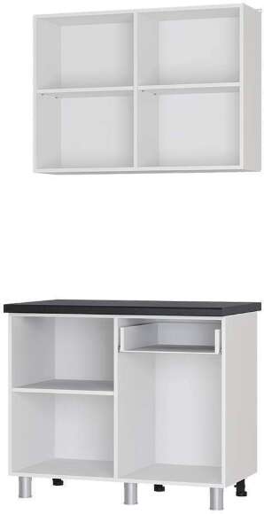 Кухня Ева, Дуб сонома, Черный янтарь