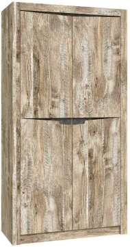 Шкаф двухстворчатый Ривьера, Дуб Юкон, Бетон темный