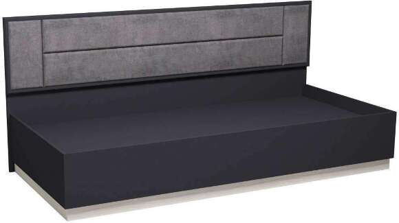 Кровать Аурелио 80, Антрацит-Блеквуд Сатиновый Кровать Аурелио 80, Антрацит-Блеквуд Сатиновый
