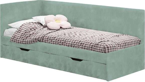 Кровать Лео КР-49, Белый, Эвкалипт Кровать Лео КР-49, Белый, Эвкалипт