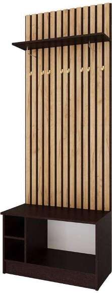 Тумба с вешалкой Кано 800 КПТВ-2, Венге; Дуб крафт золотой Тумба с вешалкой Кано 800 КПТВ-2, Венге; Дуб крафт золотой