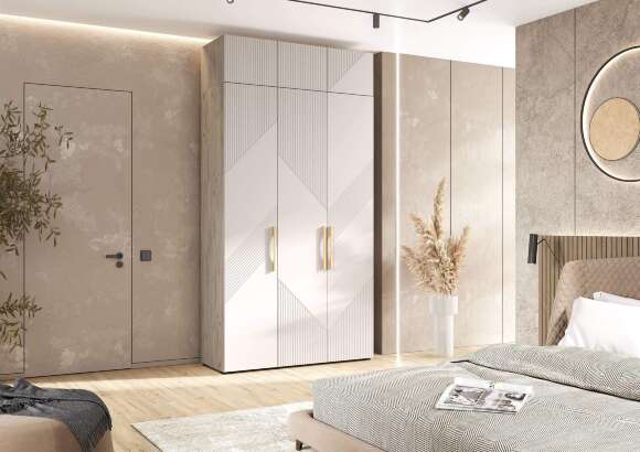 Ирис Антресоль к шкафу (1350) (Кашемир, Дуб Крафт серый)