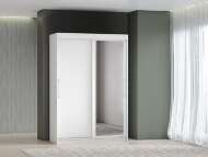 Шкаф-купе арт. 007 1,5 м зеркало / Белый