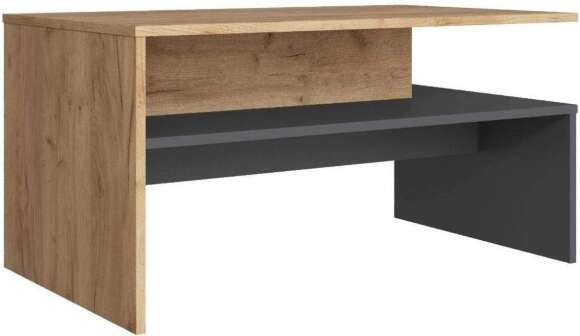 Дублин Стол журнальный дуб крафт золотой/графит серый