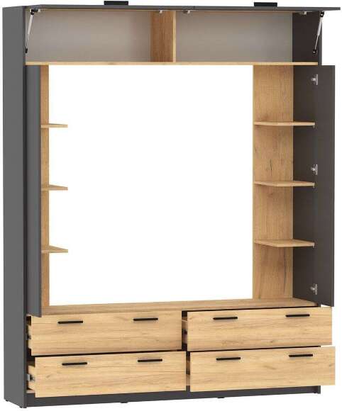 Гостиная Оттавия 1 Антрацит/Дуб золотой Гостиная Оттавия 1 Антрацит/Дуб золотой