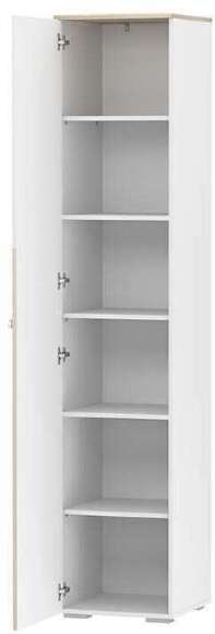 НМ 041.43 шкаф для белья Банни левый белый/дуб сонома/бисквит НМ 041.43 шкаф для белья Банни левый белый/дуб сонома/бисквит