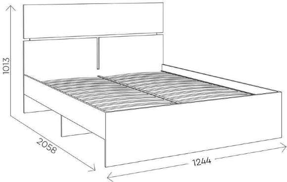 Кровать 120х200 Агата М10 (Комфорт-S)