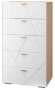 Комод (5 ящиков) Скайлайн 600 MLK (Белый)