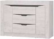 Комод Леонардо КМ-12, Бетон пайн светлый, Графит