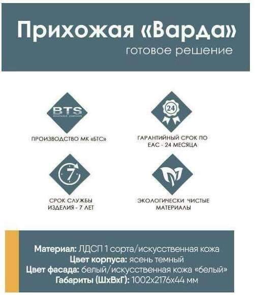 Прихожая Варда БТС