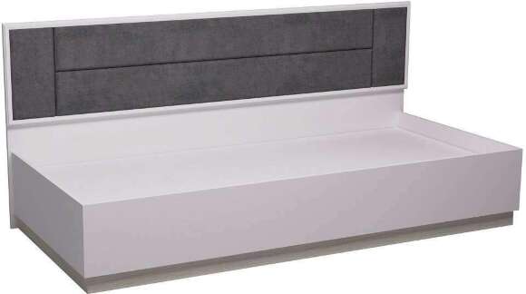 Кровать Аурелио 80, Блэквуд Сатиновый - Белый