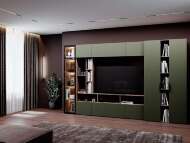 Гостиная Харди 3 Дуб Делано Темный / Зеленый Гостиная Харди 3 Дуб Делано Темный / Зеленый