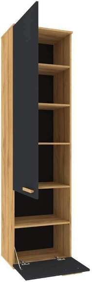 Шкаф МЦН Crown 11, Графит, Дуб золотистый Шкаф МЦН Crown 11, Графит, Дуб золотистый