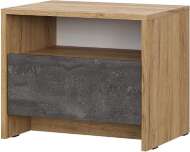 МСП 1 тумба прикроватная / Дуб Золотой/Камень темный