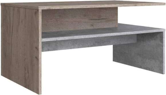 Дублин Стол журнальный дуб крафт серый/цемент