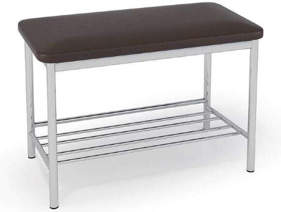 Обувница хром / экокожа шоколад