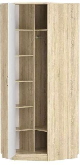 НМ 014.11 ЛВ Шкаф угловой Оливия Дуб Сонома/белое дерево НМ 014.11 ЛВ Шкаф угловой Оливия Дуб Сонома/белое дерево