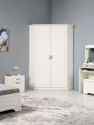 Ливерпуль Шкаф для одежды 13.124.02 Белый/Ясень ваниль