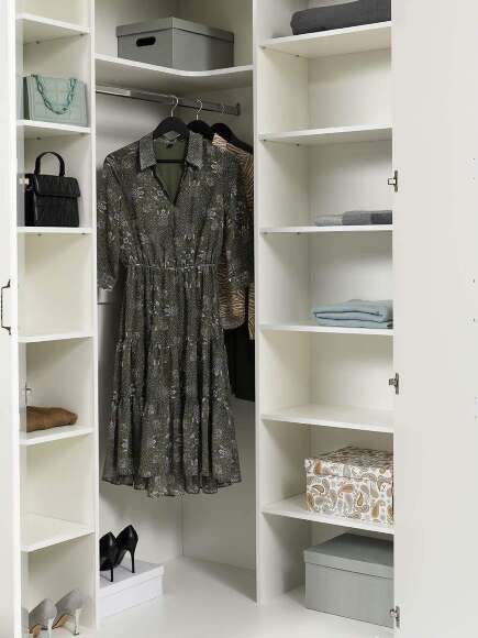 Ливерпуль Шкаф для одежды 13.124.02 Белый/Ясень ваниль