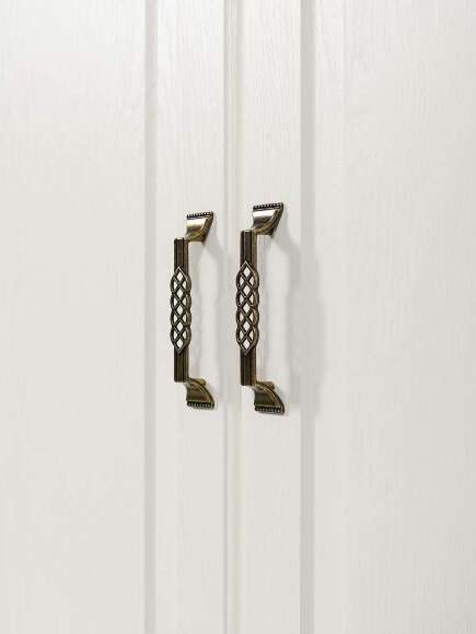 Ливерпуль Шкаф для одежды 13.124.02 Белый/Ясень ваниль