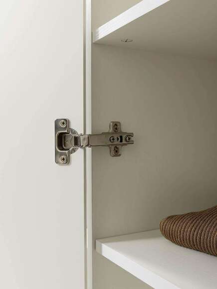 Ливерпуль Шкаф для одежды 13.124.02 Белый/Ясень ваниль