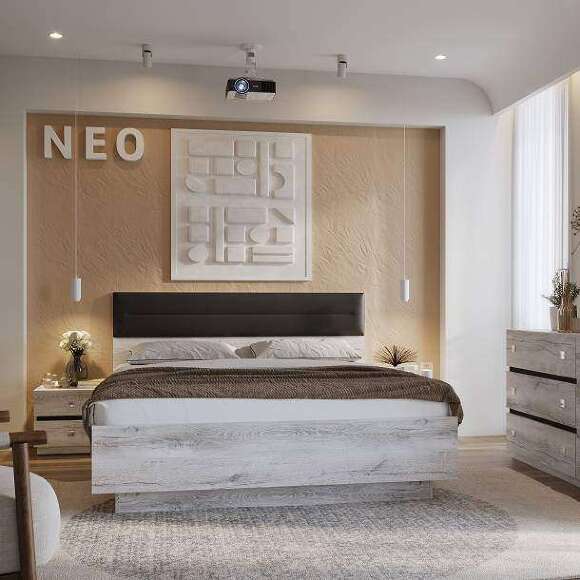 Кровать 180х200 Neo 306 (Глазов) с подъемным механизмом Дуб Шавиниган Кровать 180х200 Neo 306 (Глазов) с подъемным механизмом Дуб Шавиниган