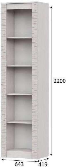 Пенал глухой "Гамма 20" Ясень анкор светлый, Сандал светлый Пенал глухой "Гамма 20" Ясень анкор светлый, Сандал светлый