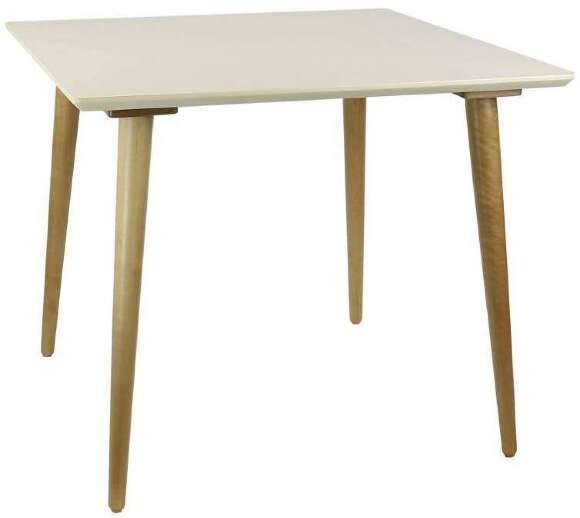 Стол обеденный Ронда Мини 100, натуральный/слоновая кость