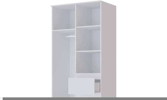 Шкаф 2-х створчатый Плейона (ТЭКС) Белый Шкаф 2-х створчатый Плейона (ТЭКС) Белый