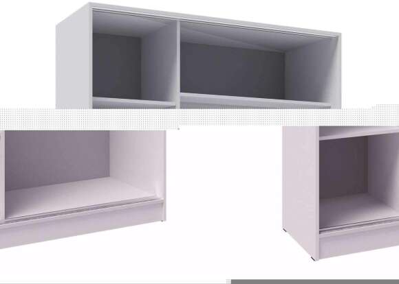 Шкаф-купе 1200 Стиль-2 (ТЭКС) Белый / Дуб Крафт золотой