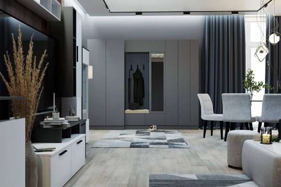 Мини-прихожая Руэлла, Графит серый Мини-прихожая Руэлла, Графит серый