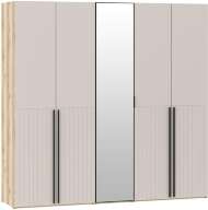 Шкафы Арден 200.04-200.02 зеркало-полки-200.04-ящики Дуб Делано / Сантьяго софт Шкафы Арден 200.04-200.02 зеркало-полки-200.04-ящики Дуб Делано / Сантьяго софт