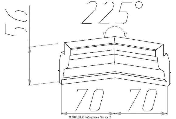 Уголок 2 MONTPELLIER, орех Уголок 2 MONTPELLIER, орех