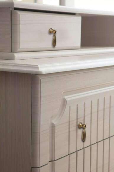 Комод 06.115 Кантри патина вудлайн кремовый/сандал белый