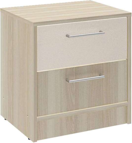 Тумба прикроватная Камила ясень светлый / бежевый