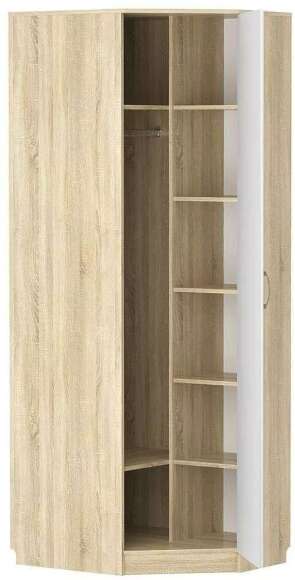 НМ 014.11 ПР Шкаф угловой Оливия Дуб Сонома/белое дерево НМ 014.11 ПР Шкаф угловой Оливия Дуб Сонома/белое дерево