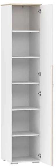 НМ 041.43 шкаф для белья Банни правый белый/дуб сонома/бисквит НМ 041.43 шкаф для белья Банни правый белый/дуб сонома/бисквит