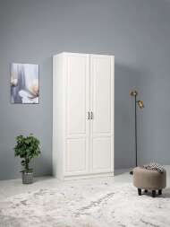 Ливерпуль Шкаф для одежды 13.134.01 Белый/Ясень ваниль