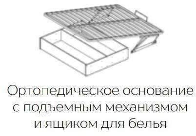 Кровать 160х200 Апполия (ТЭКС) с подъемным механизмом Кровать 160х200 Апполия (ТЭКС) с подъемным механизмом
